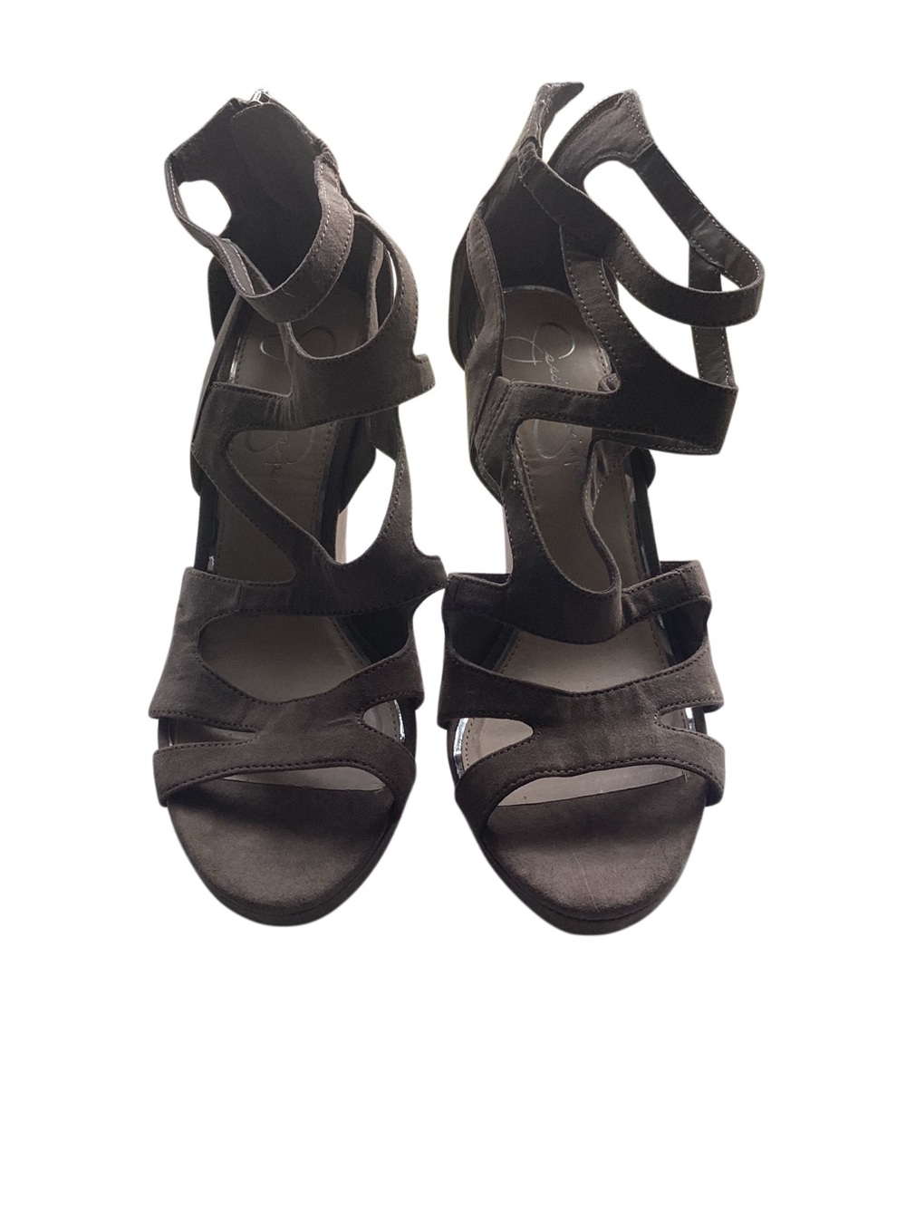 Jessica Simpson Dark Brown Strappy Gladiator Heels